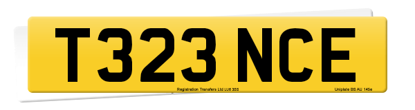 Registration number T323 NCE